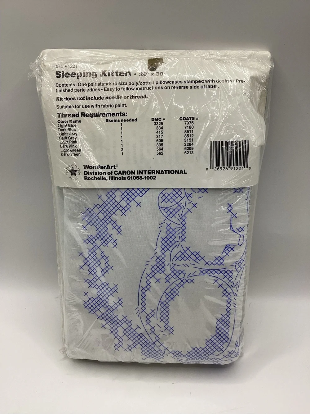 WonderArt Cross Stitch Pillowcases 